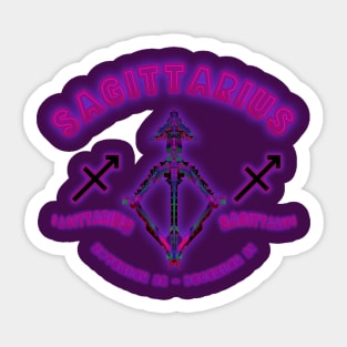 Sagittarius 2a Eggplant Sticker